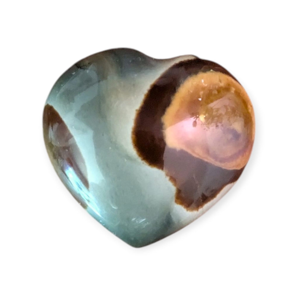 Elegant Heart-Shaped Ocean Jasper